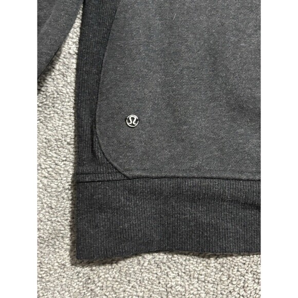 Lululemon Womens Size 12 Cozy Cuddle Up Jacket Full Zip Fleece Gray Asymmetrical - Picture 7 of 7